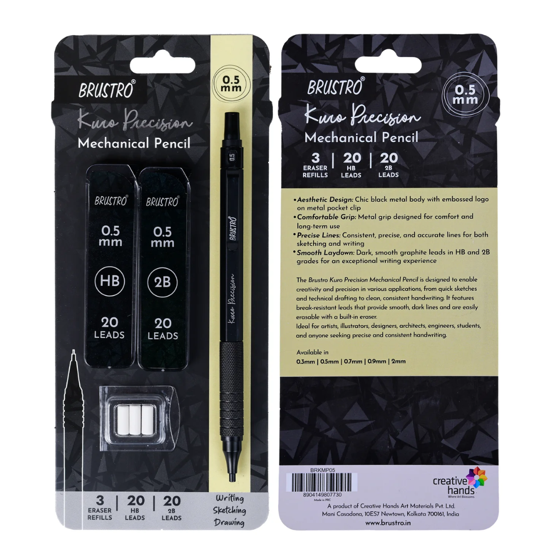 Brustro Kuro Precision Mechanical Pencil Set