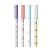 Kaco Jumbo Plaid 0.5mm Gel Pen Set