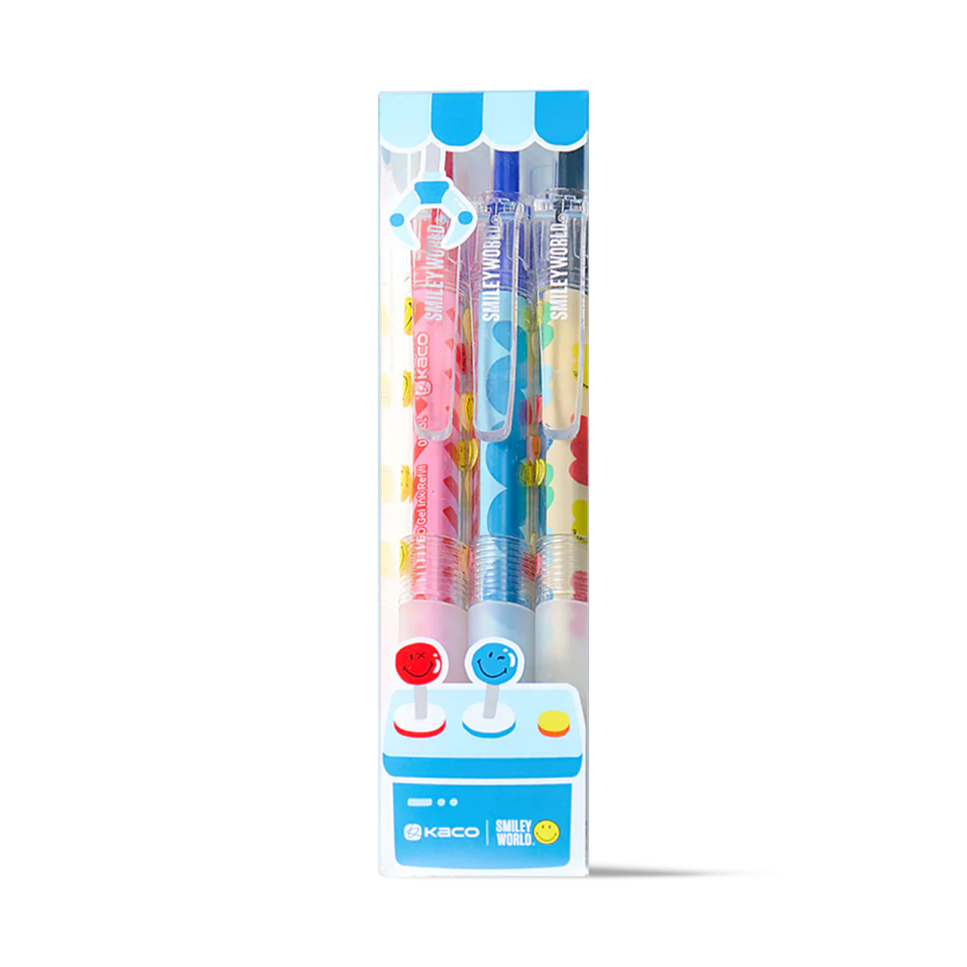 Jumbo SmileyWorld Gel Pen Set-Pack of 3