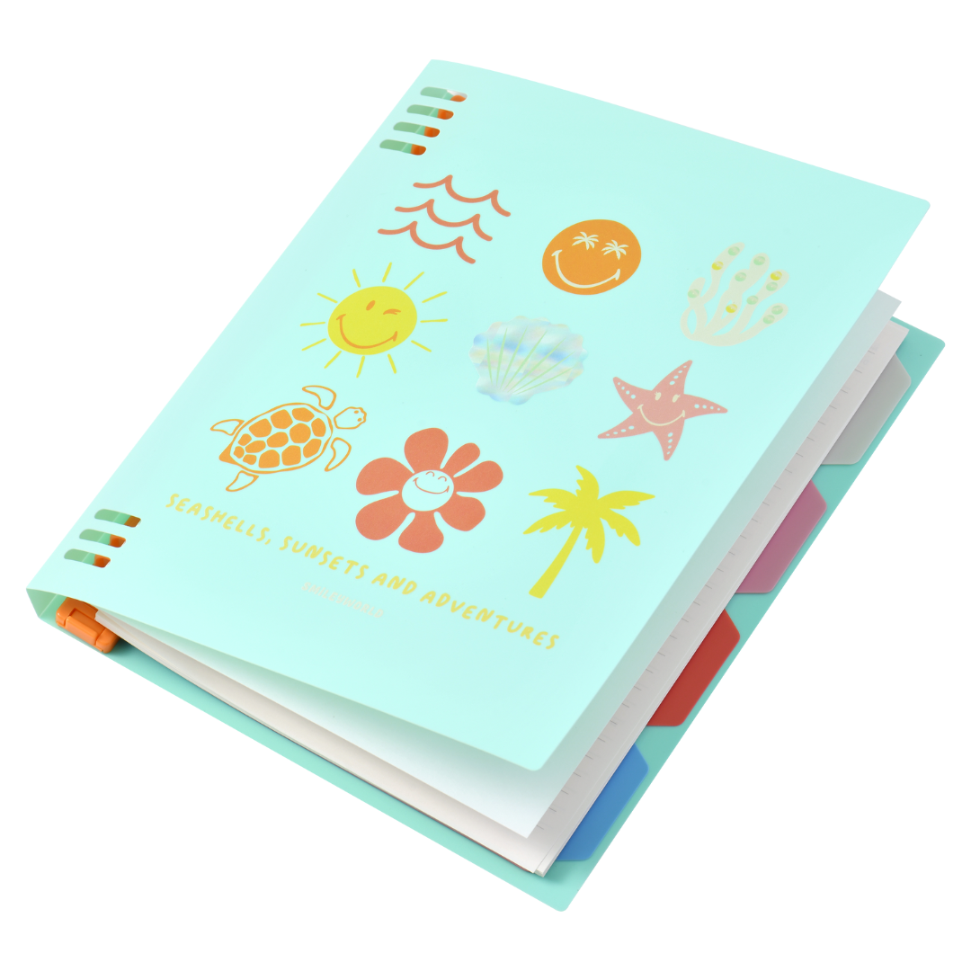 Kaco x Smiley World B5 Loose-leaf Ruled Notebook