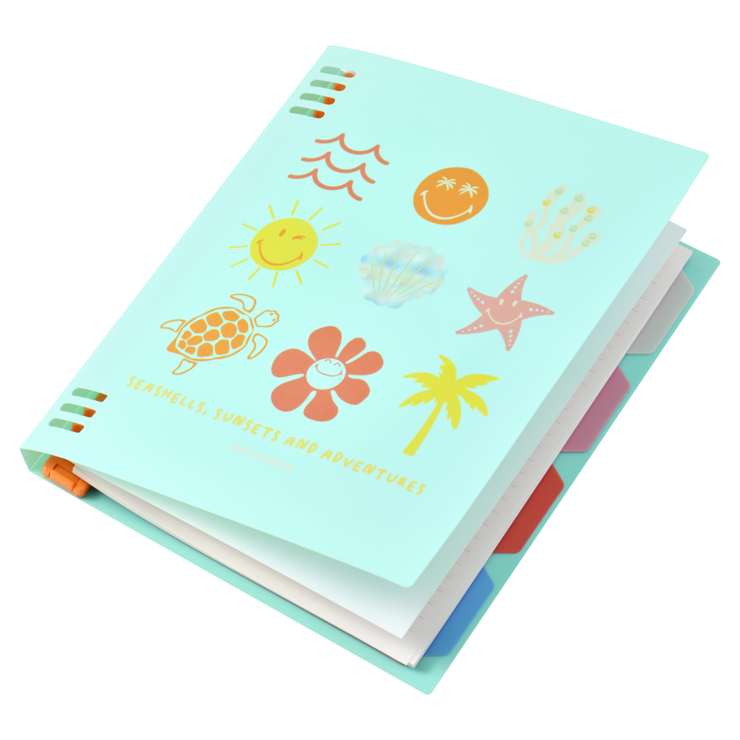 Kaco B5 Loose-leaf Smiley World Notebooks