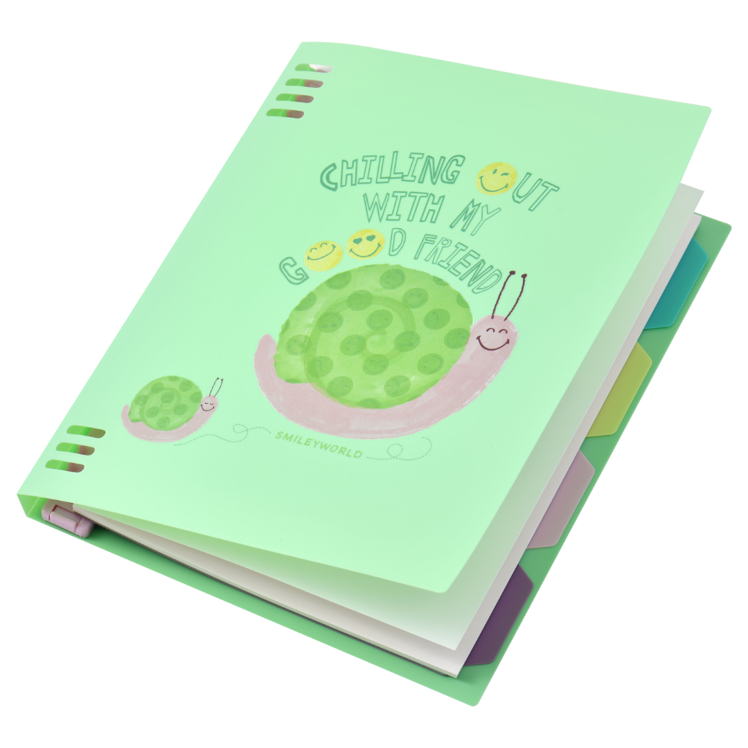 Kaco x Smiley World B5 Loose-leaf Ruled Notebook