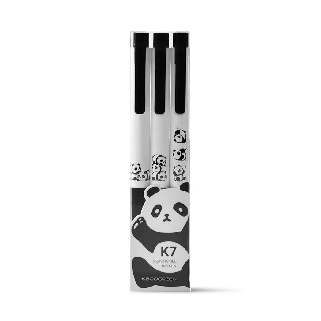 Kaco K7 Panda 0.5mm Gel Pen Set