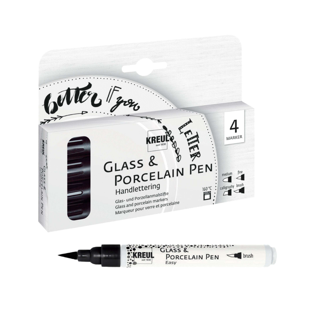 Kreul Glass & Porcelain Handlettering Marker Pen Set