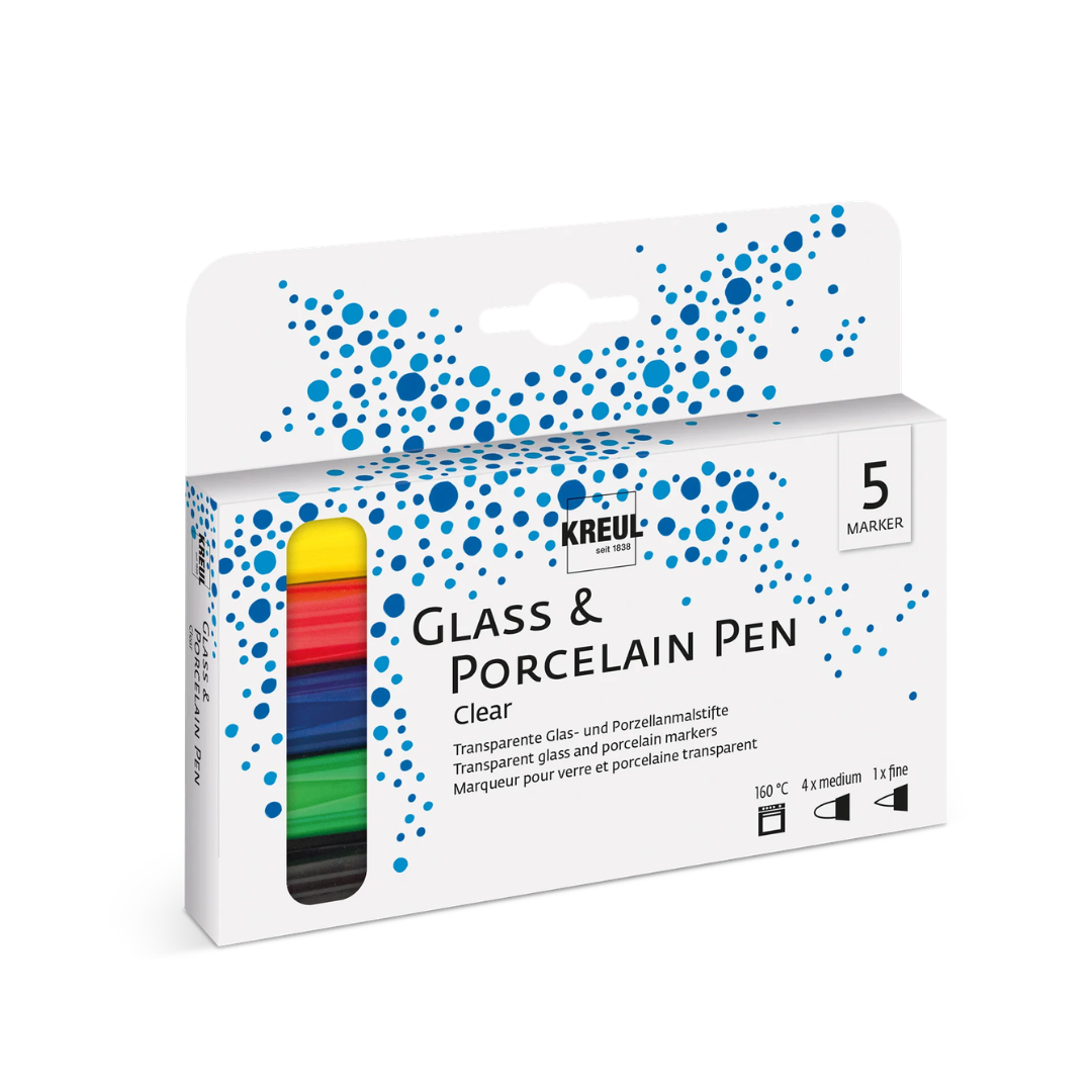Kreul Glass & Porcelain Marker Pen Set