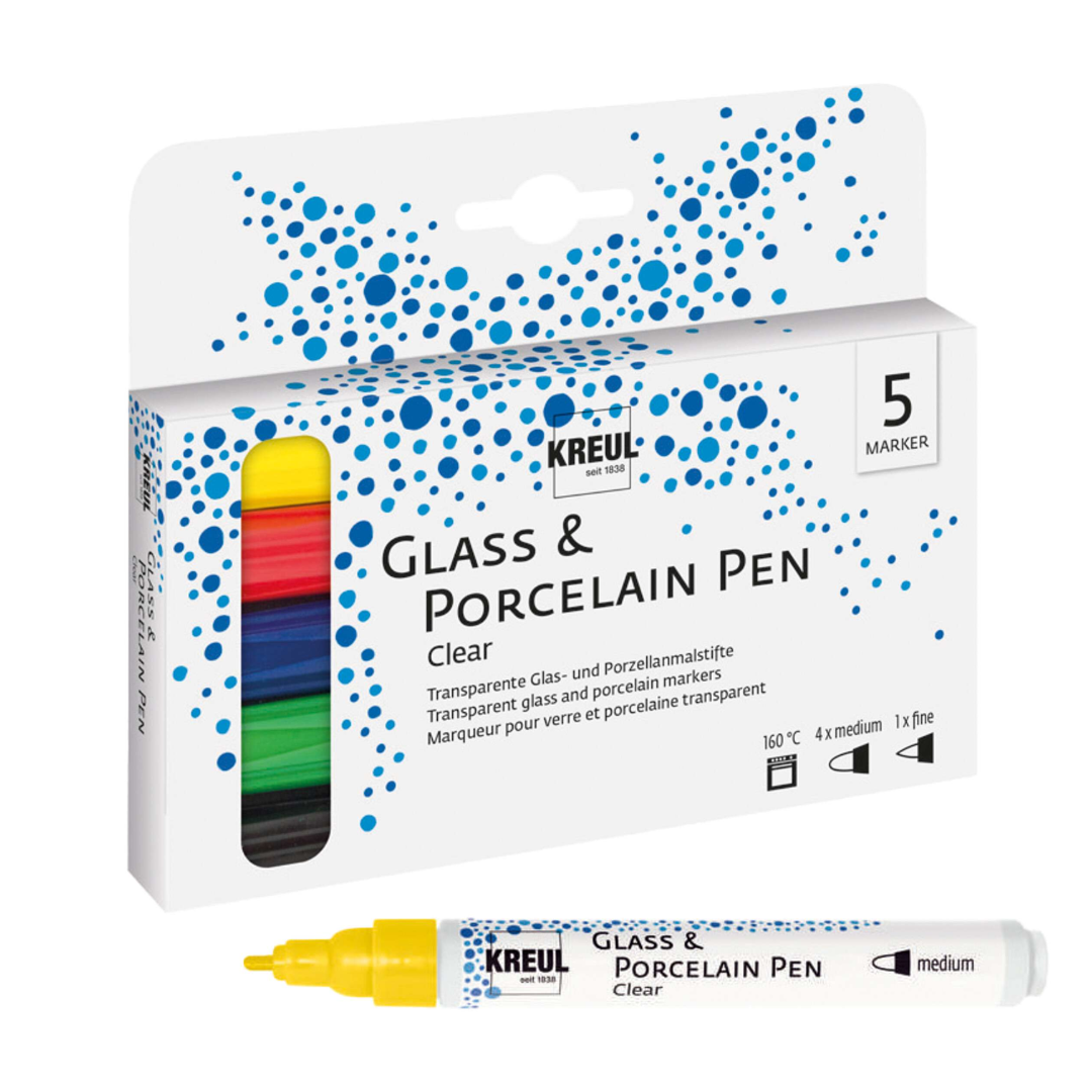 Kreul Glass & Porcelain Marker Pen Set