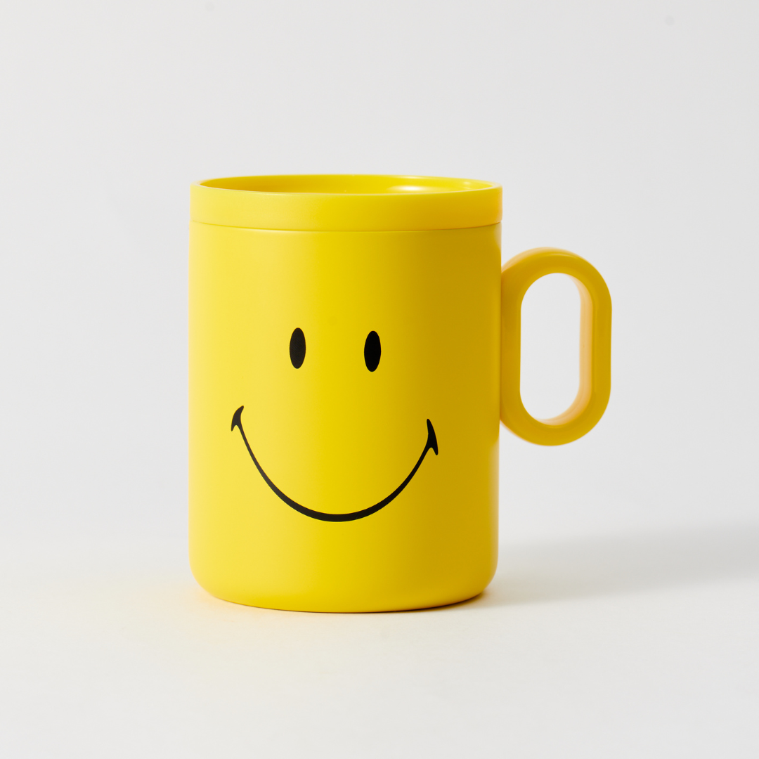 Kaco Buddy 350 ml Stainless Steel Mug(with Smiley World)