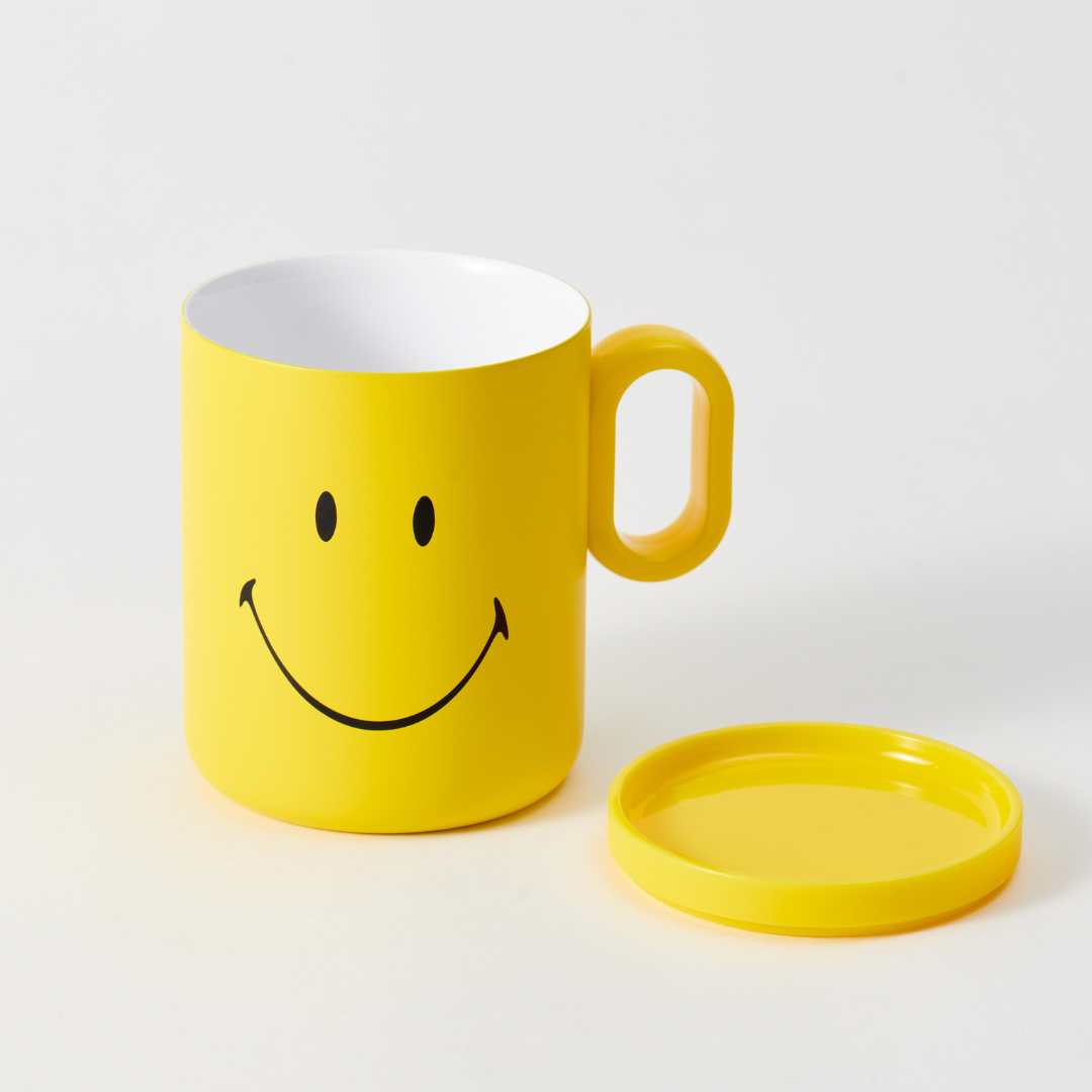 Kaco Buddy 350 ml Stainless Steel Mug(with Smiley World)