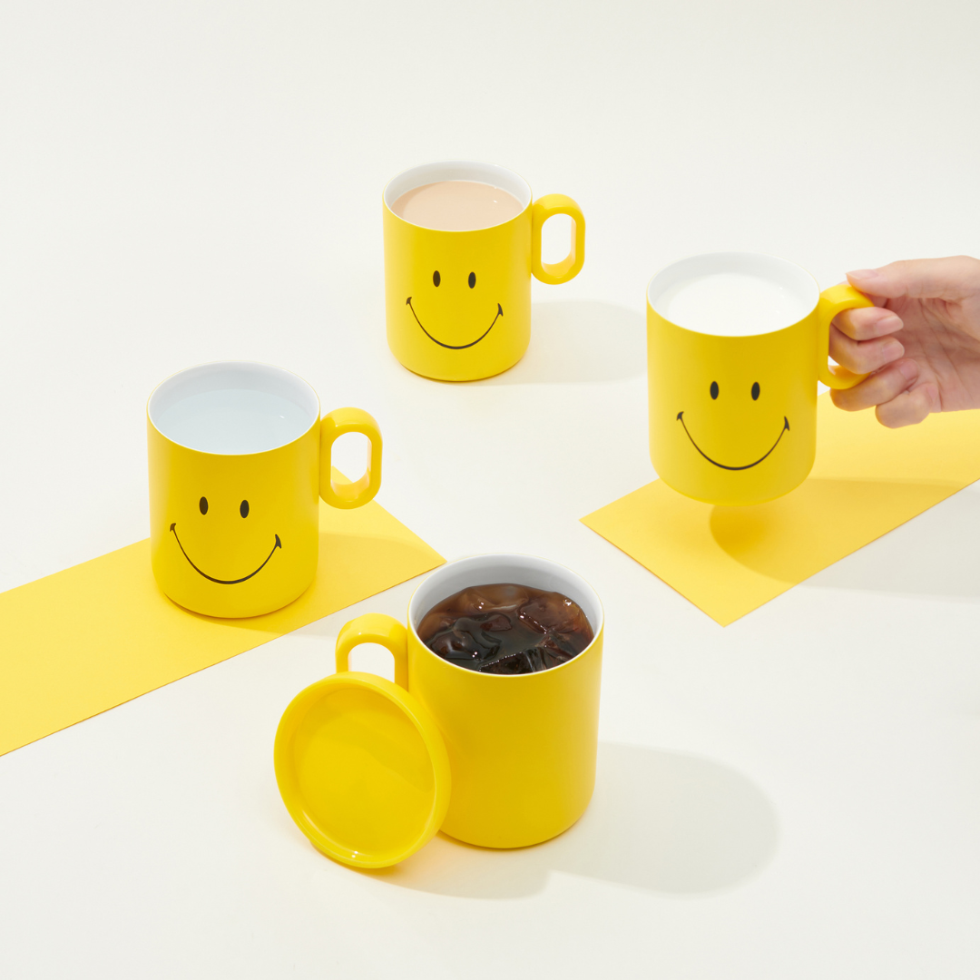 Kaco Buddy 350 ml Stainless Steel Mug(with Smiley World)