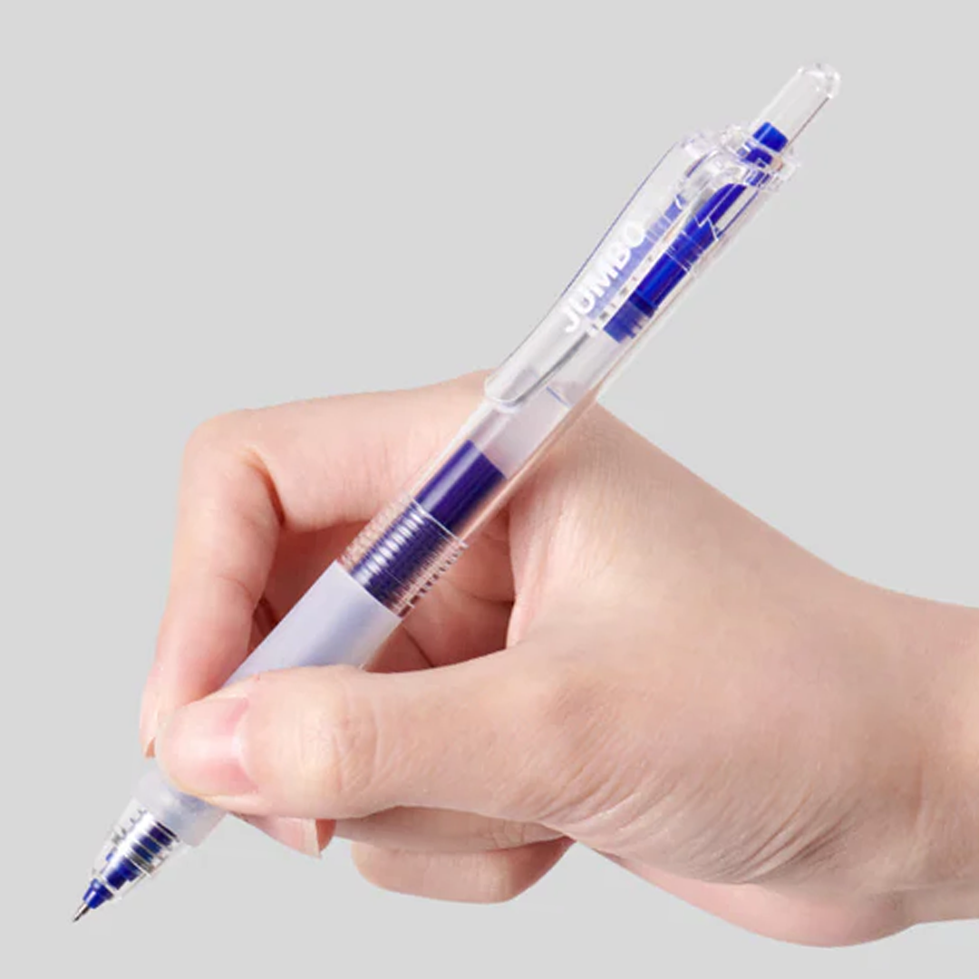 Kaco Jumbo Push Blue Ink Gel Pen- Pack of 5