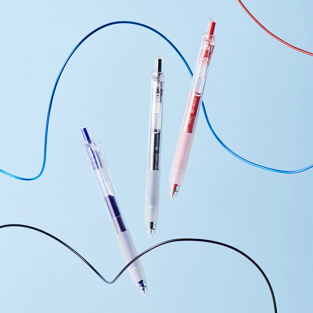 Kaco Jumbo Push Gel Ink Pens- Pack of 3