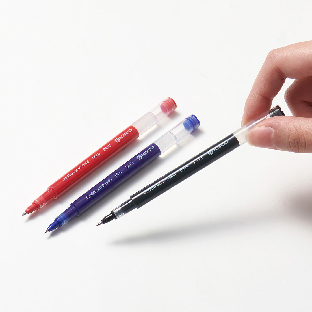 Kaco Jumbo Push Gel Ink Pens- Pack of 3