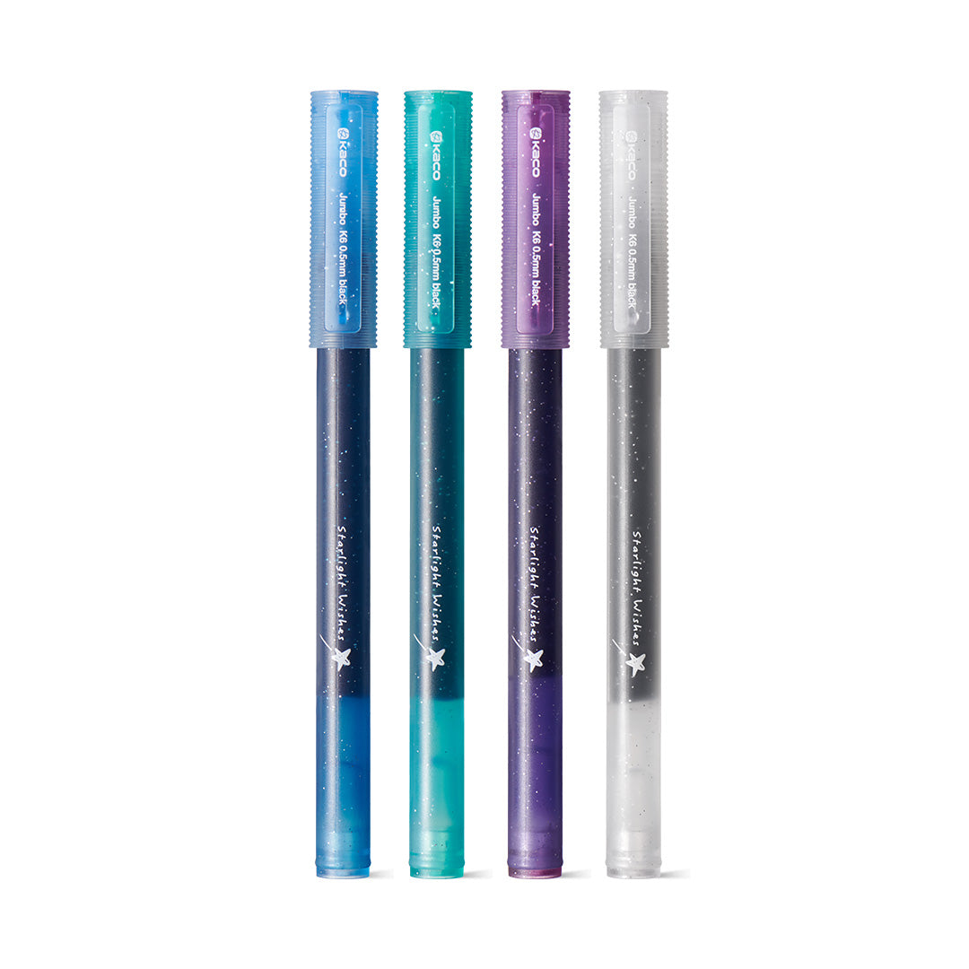 Kaco Jumbo Starlight Black Ink Gel Pen