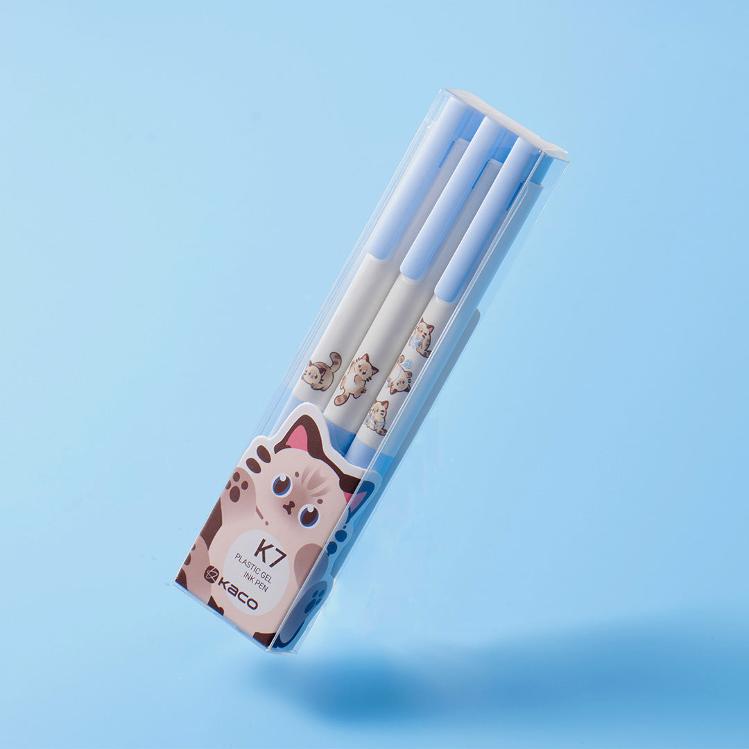 Kaco K7 Cat 0.5mm Gel Pen Set