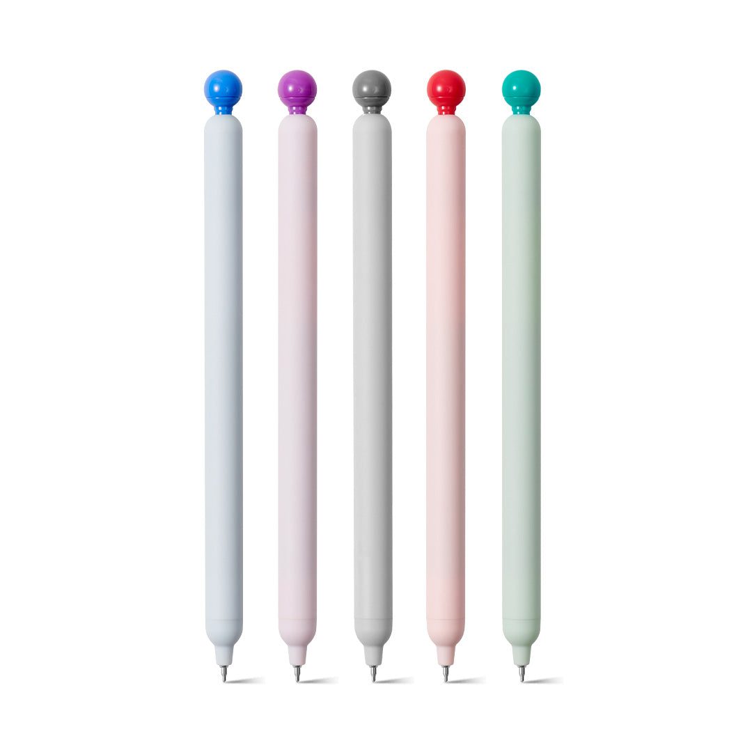 Kaco Popup Black Ink Gel Pen Set- Pack of 5