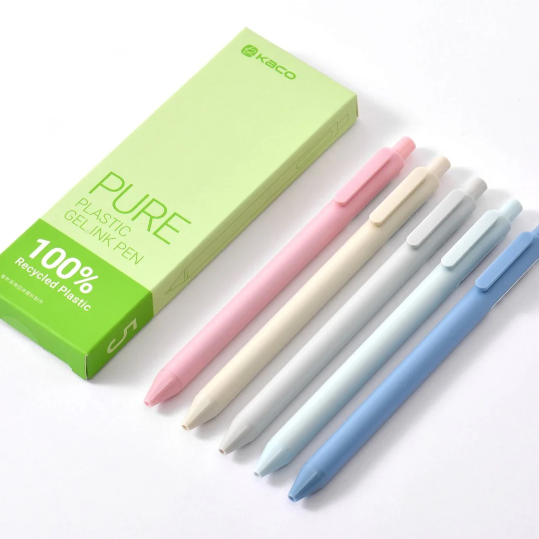 Kaco Pure Recycle Natural Story Gel Pen Set