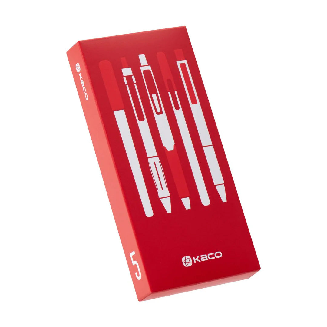 Kaco Red Pen Set- Pack of 5