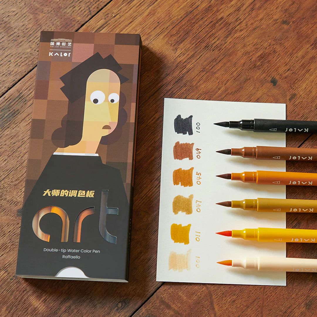 Kaco Kalor Double-tip Water Color National Museum Set