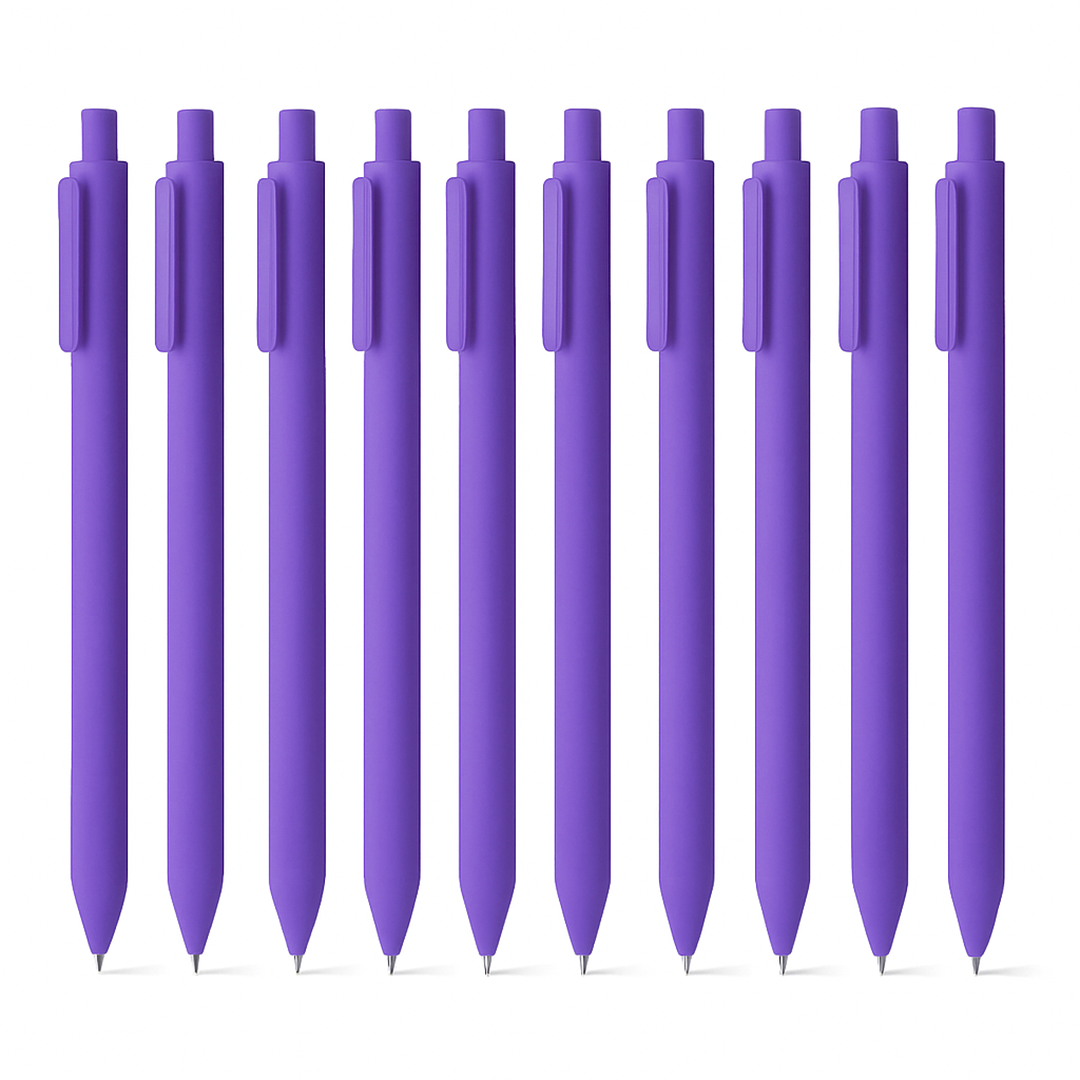 Kaco Pure Gel Pens 0.5mm (Pack of 10)-Black Ink