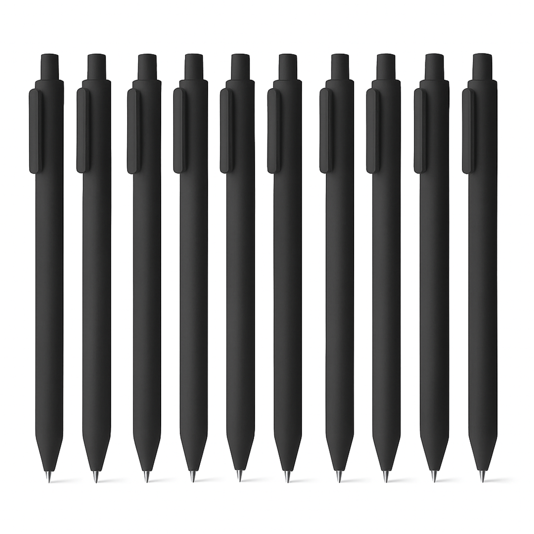 Kaco Pure Gel Pens 0.5mm (Pack of 10)-Black Ink
