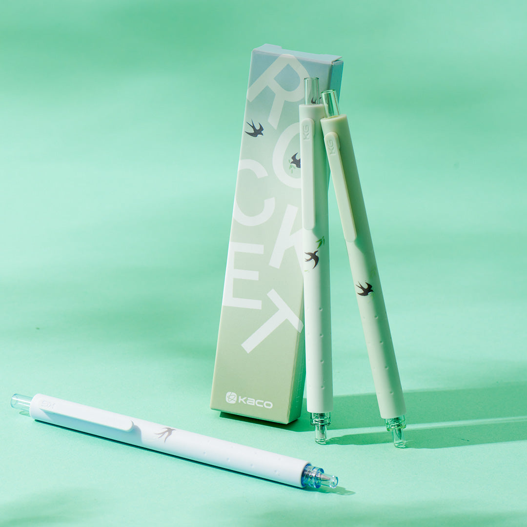 Kaco Rocket Swallow 0.5mm Black Gel Ink Pen