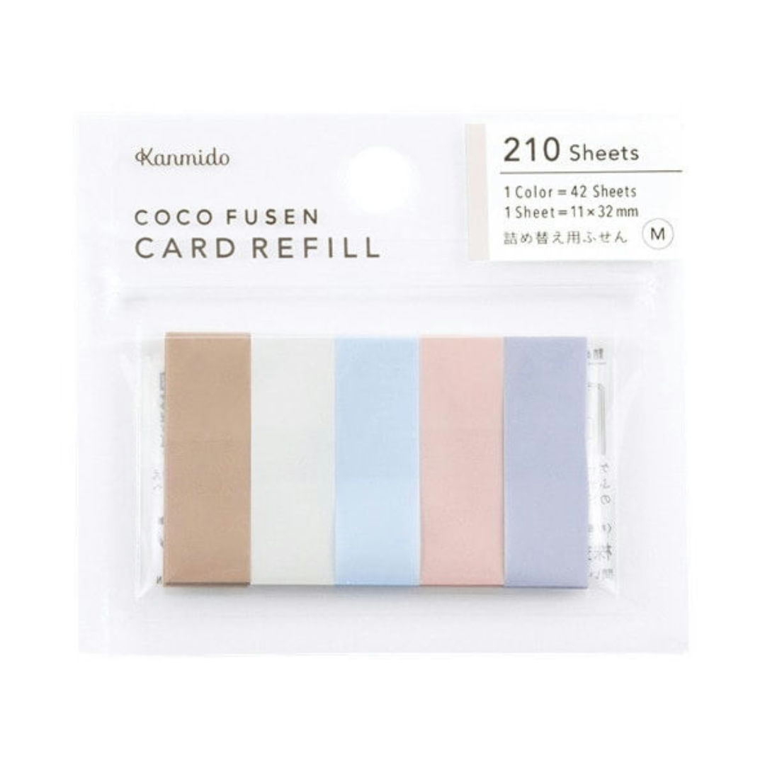 Kanmido Coco Fusen Card Refill M Size Sticky Note