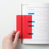 Kanmido Sticky Marker Study Blue A7 with Red Sheet