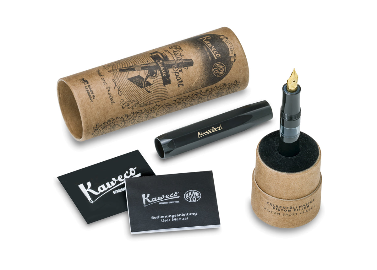 Kaweco Piston Sport Classic Black-Gold
