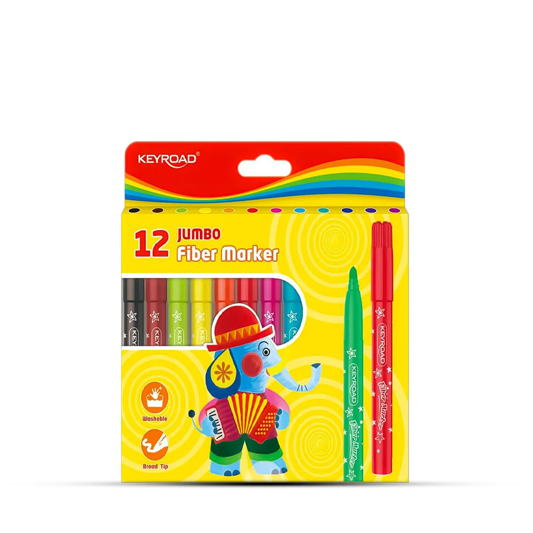 Keyroad Jumbo Fibre Marker Set