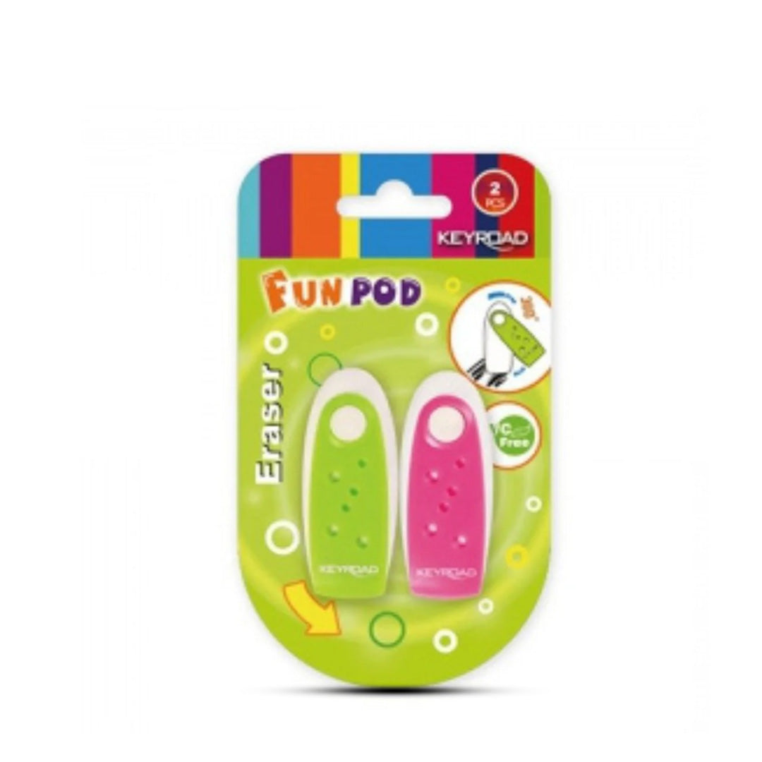 Keyroad Fun Pod Eraser Set