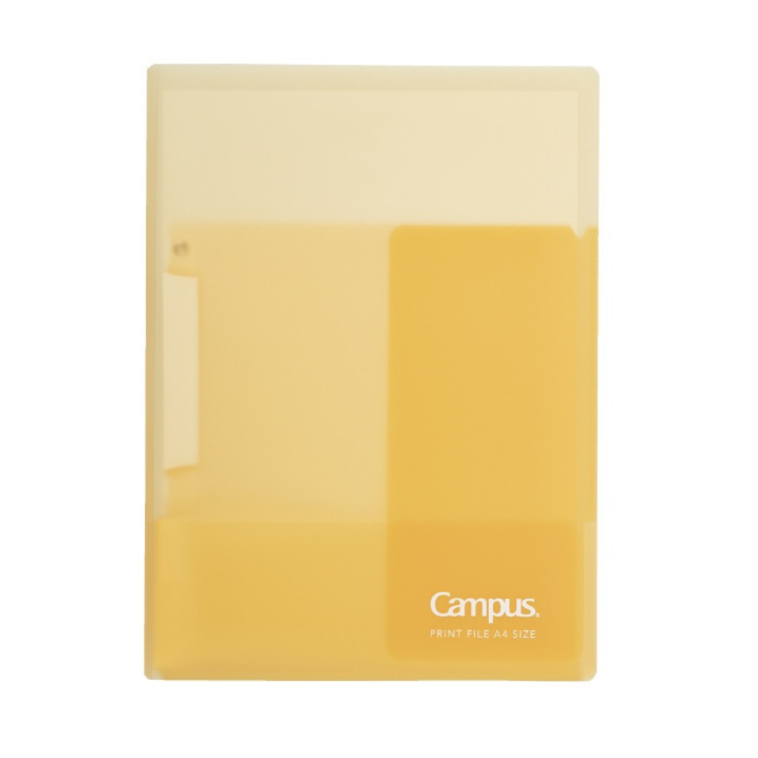 Kokuyo Campus Easy to Review Print File Yellow