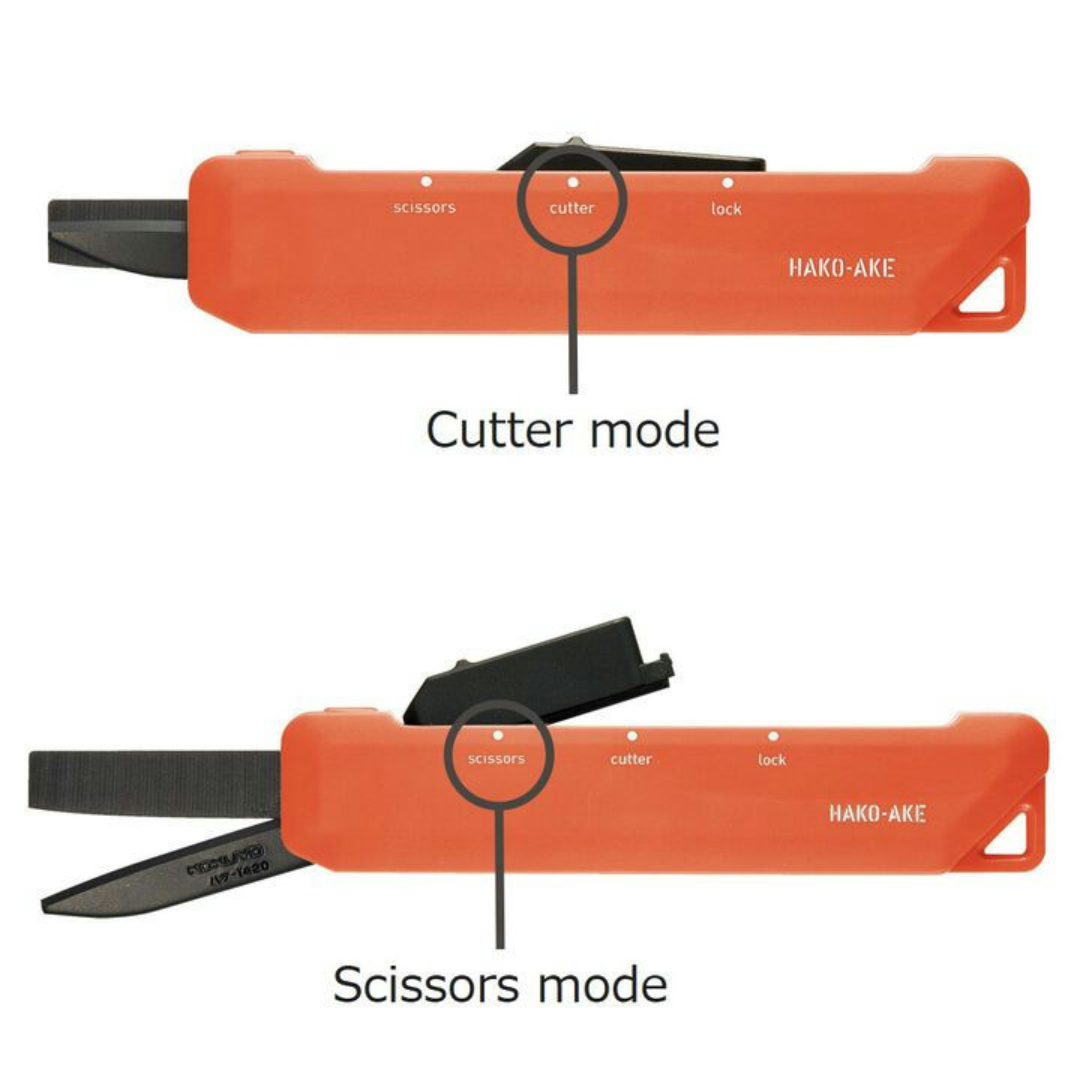 Kokuyo Scissors Cutter 2 Way HAKO-AKE Standard Blade