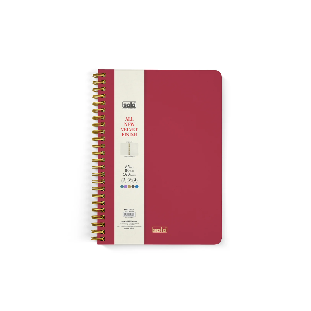 Solo Unruled Wiro Notebook