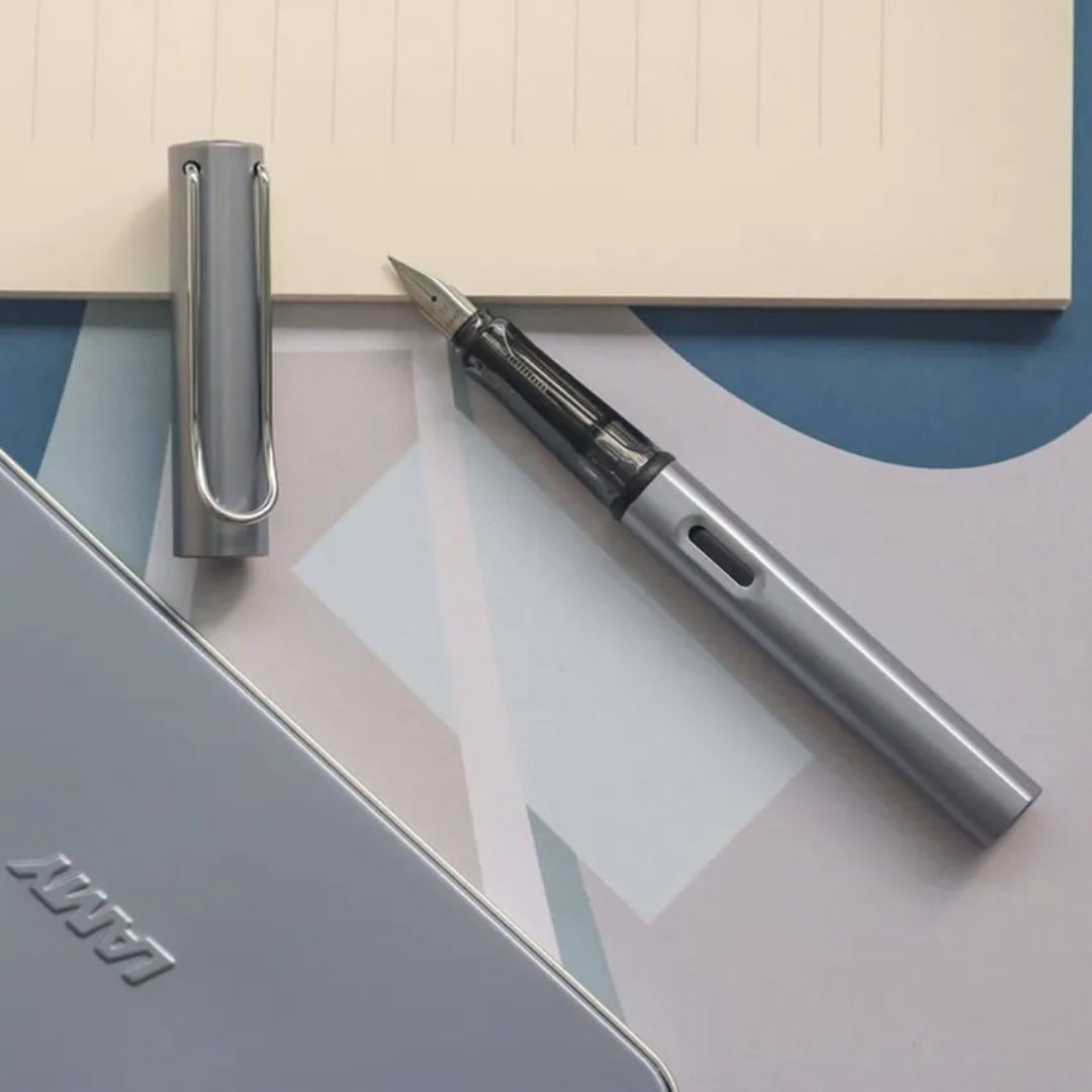 Lamy AL-Star 026 Fountain Pen Fine Graphite With Chrome Metal Clip