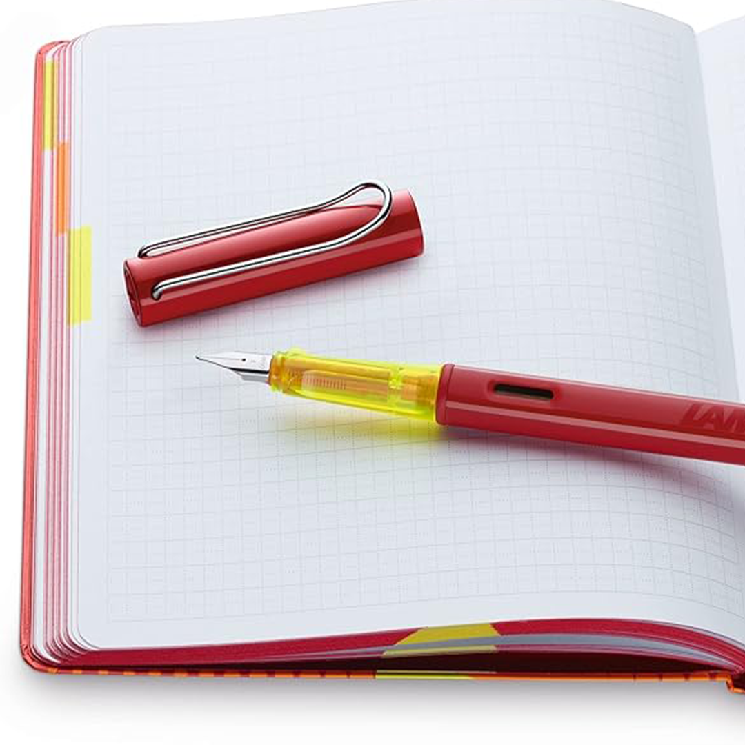 Lamy AL-star Special Edition Glossy Red Fountain Pen Set with Notebook