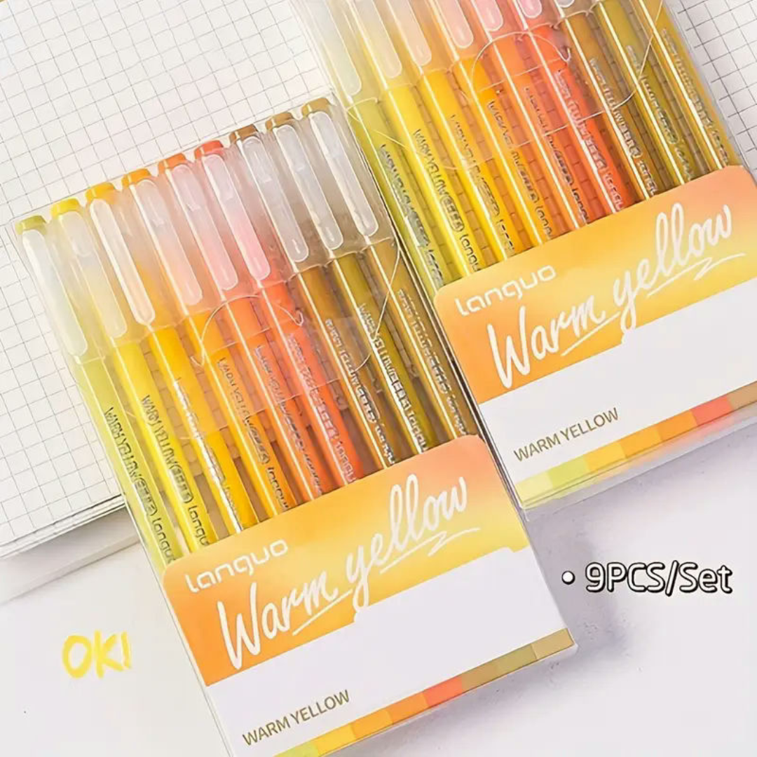 Blue Fruit Gel Pen 0.5mm Set of 9