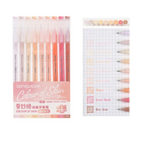 Blue Fruit Gel Pen 0.5mm Set of 9