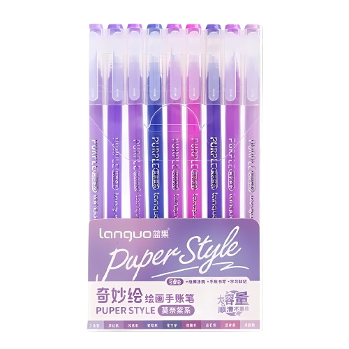 Blue Fruit Gel Pen 0.5mm Set of 9