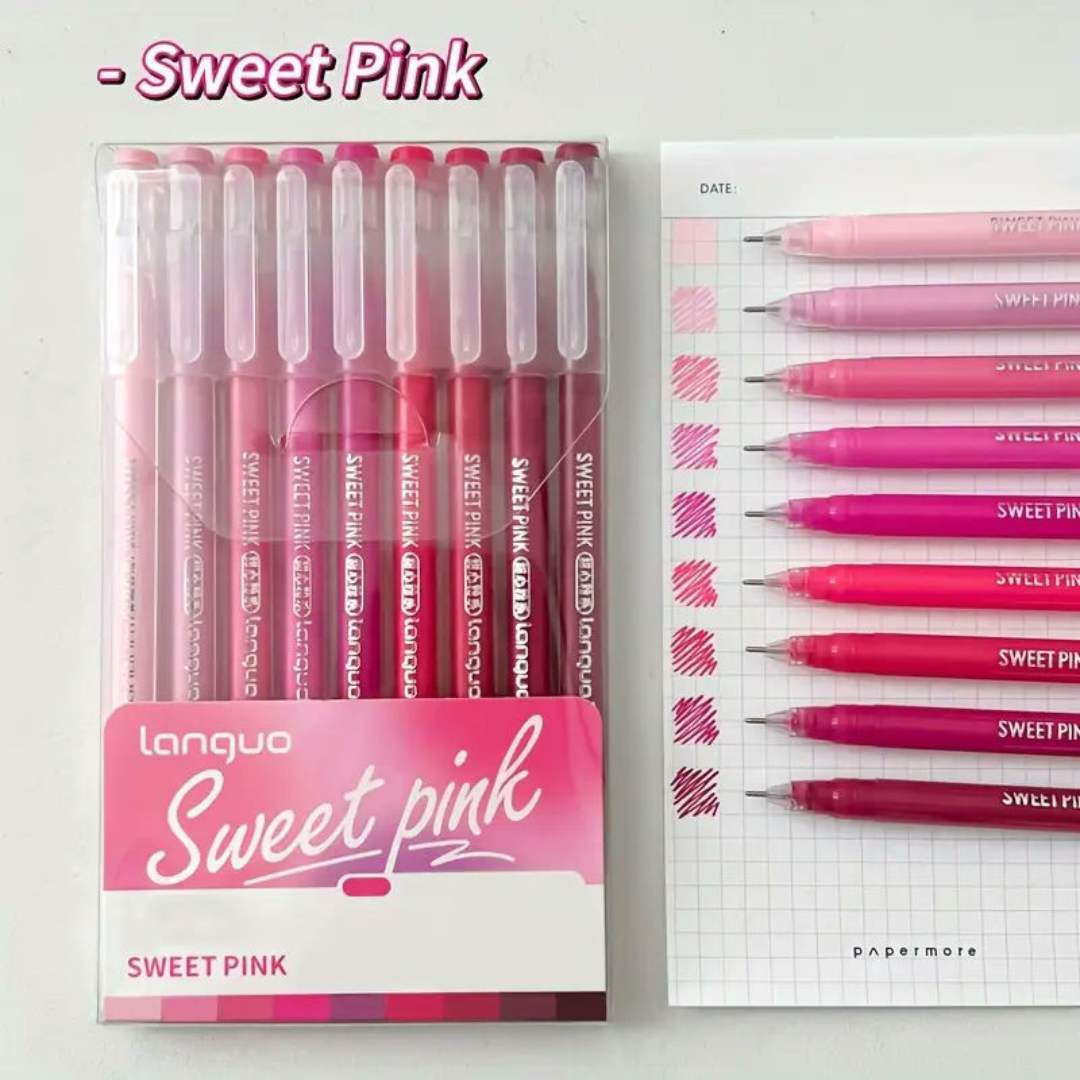 Blue Fruit Gel Pen 0.5mm Set of 9