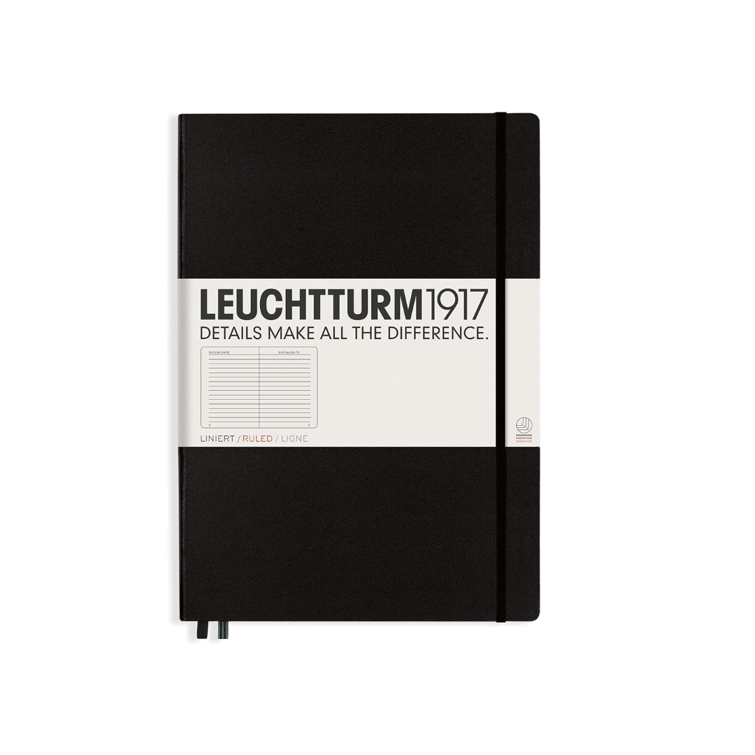 Leuchtturm1917 Ruled Notebook  BLACK