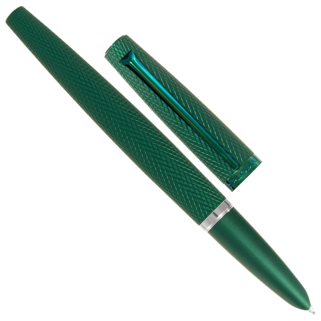 Diplomat Viper Green Guilloche Fountain Pen