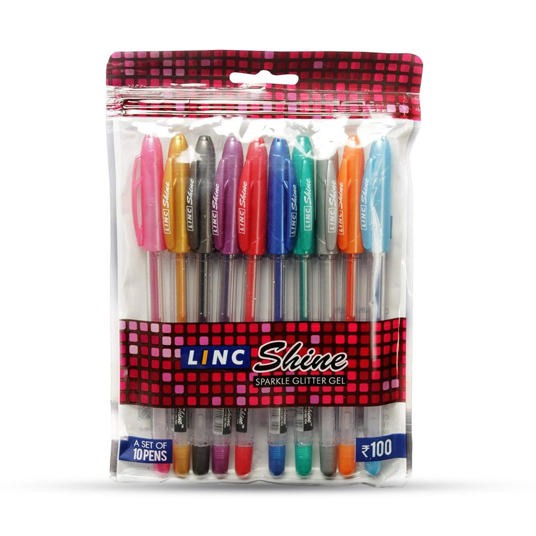Linc Shine Sparkle Glitter 0.5mm Gel Pen Set
