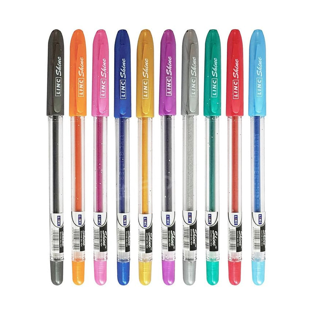 Linc Shine Sparkle Glitter 0.5mm Gel Pen Set