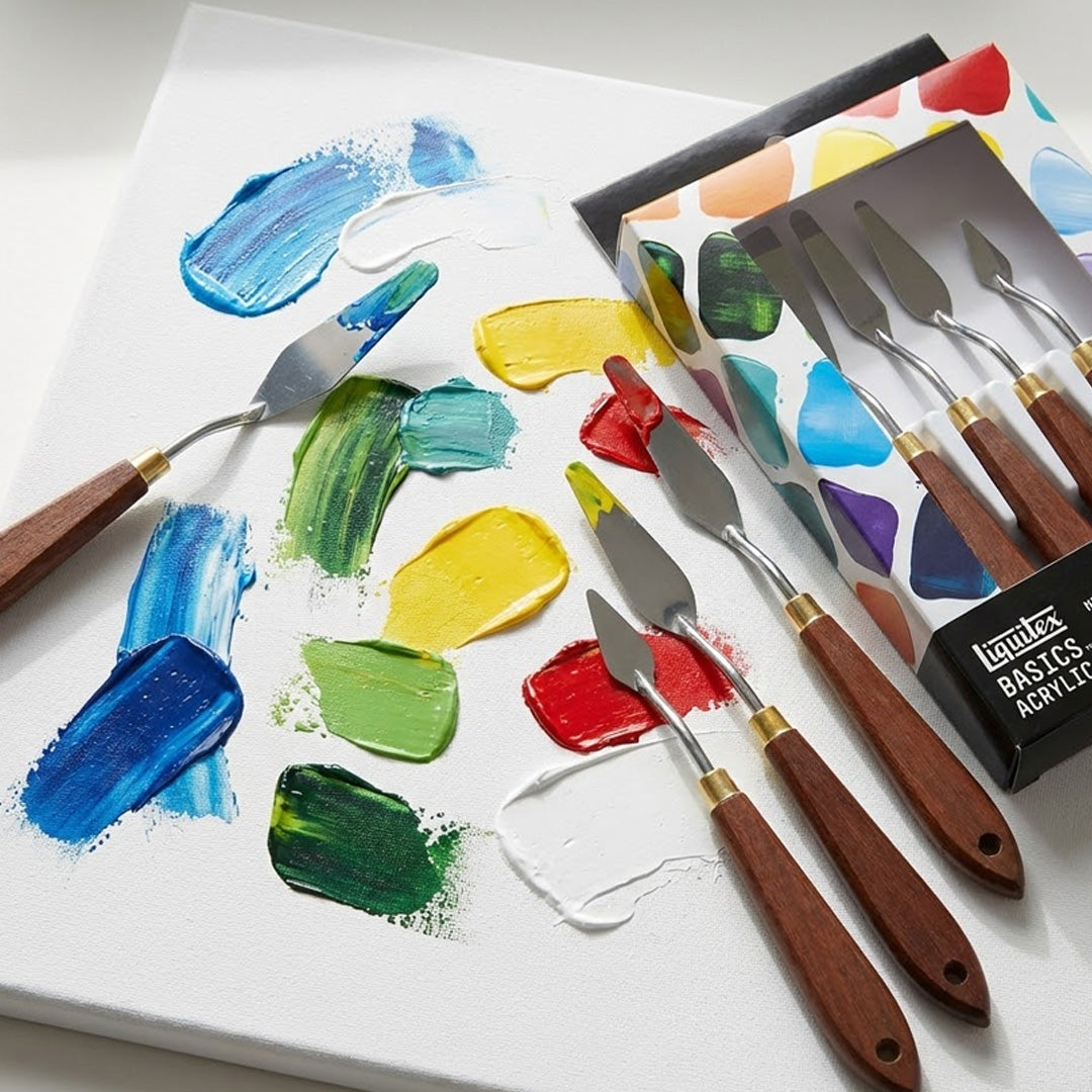 Liquitex Basics Metal Painting Knife - Pack of 6