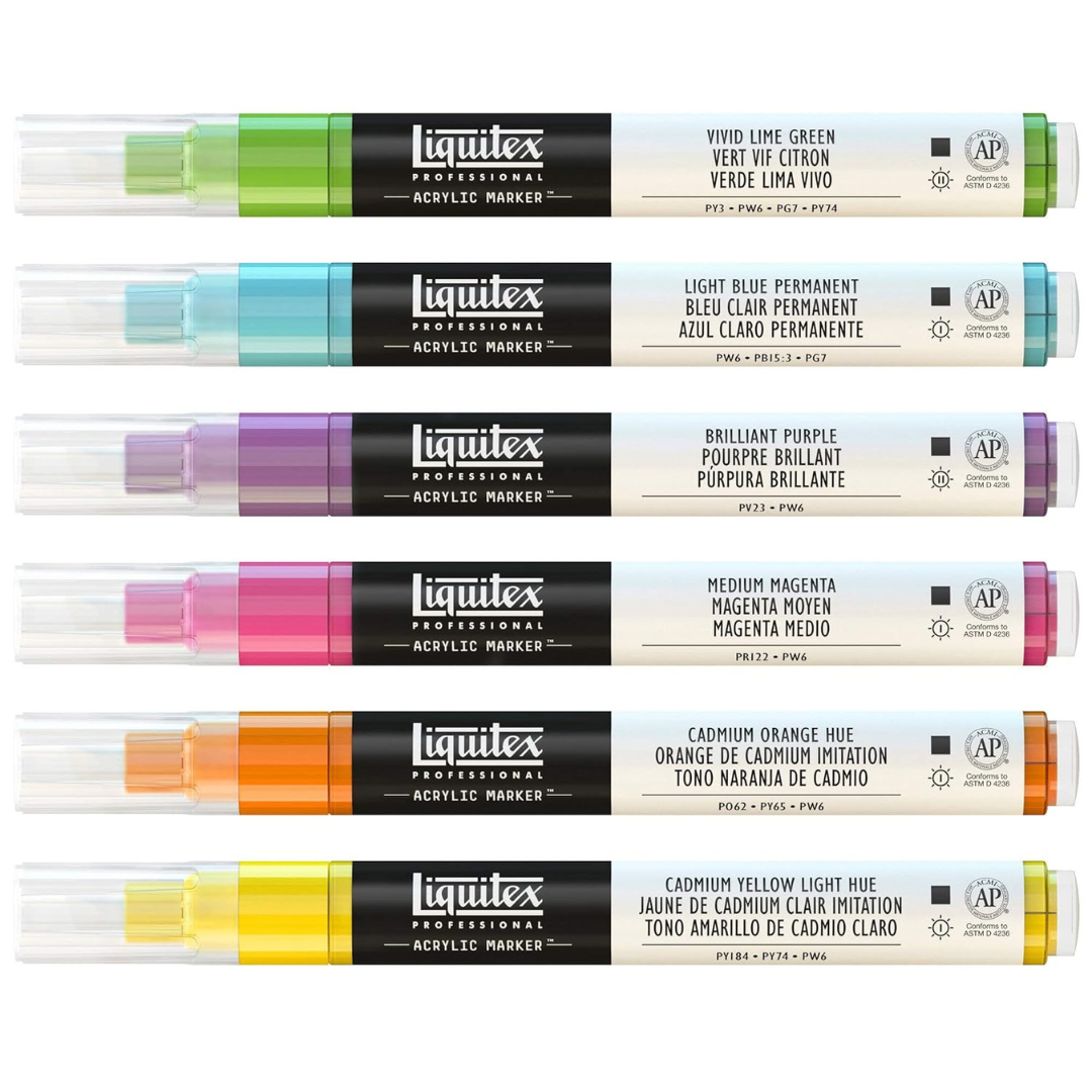 Liquitex Professional Paint Acrylic Marker Set - Pack of 6