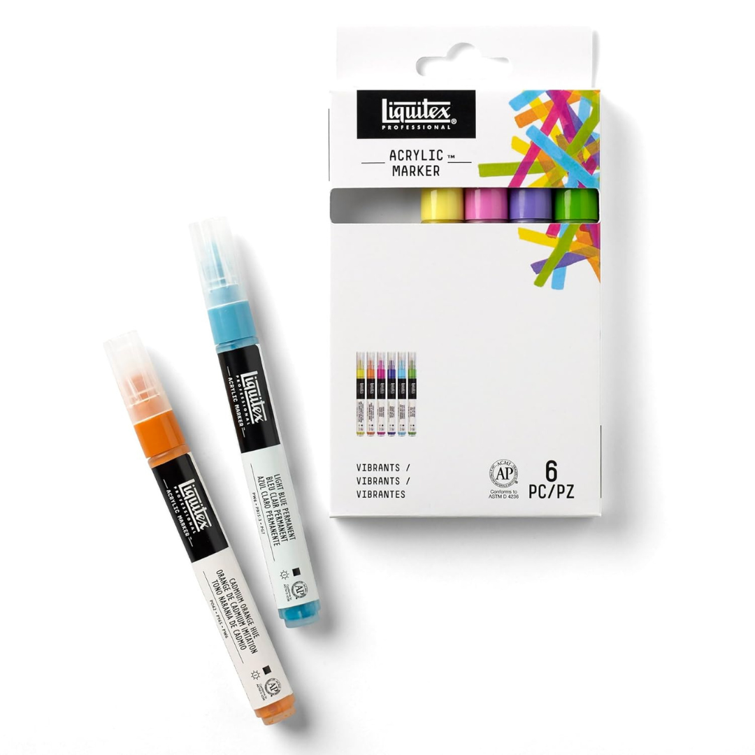 Liquitex Professional Paint Acrylic Marker Set - Pack of 6