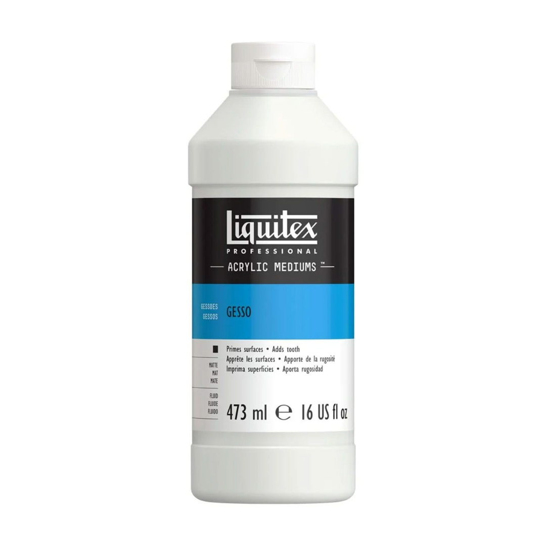 Liquitex Professional White Gesso Surface Prep Medium - 473ml
