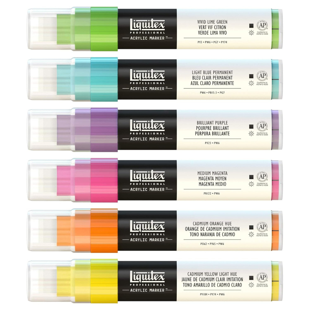 Liquitex Professional Acrylic Marker Set - Pack of 6