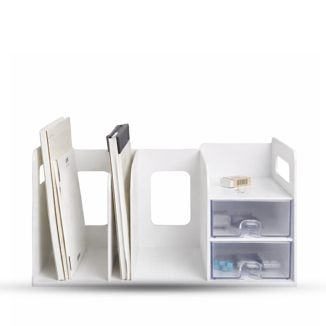 Litem Book Rack With Drawers