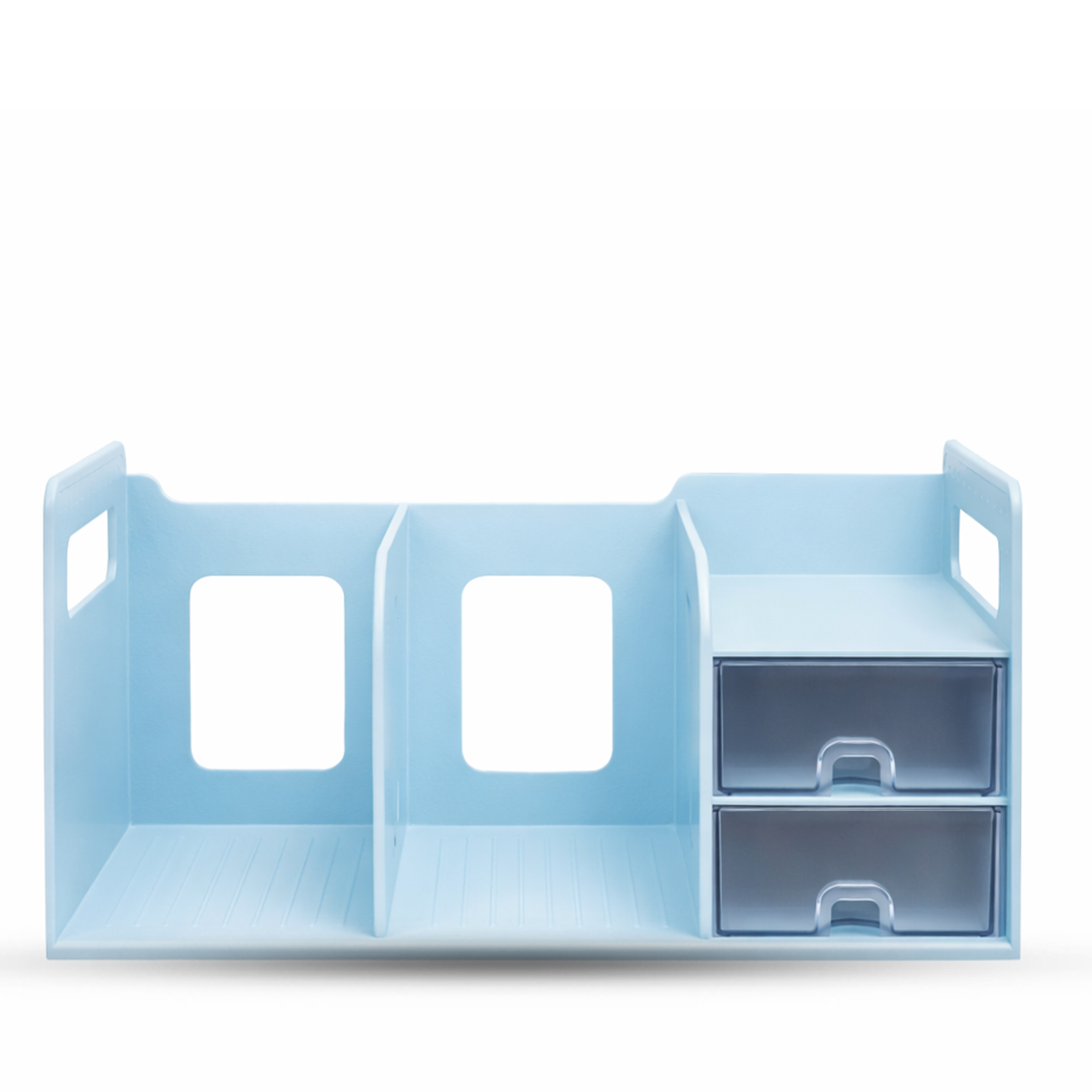 Litem Book Rack With Drawers